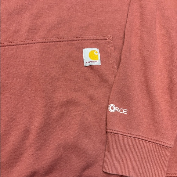 Carhartt Men's Brick Red Hoodie - Picture 3 of 11